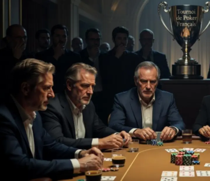 Photographie cinématographique d'une salle de tournoi de poker offline en France